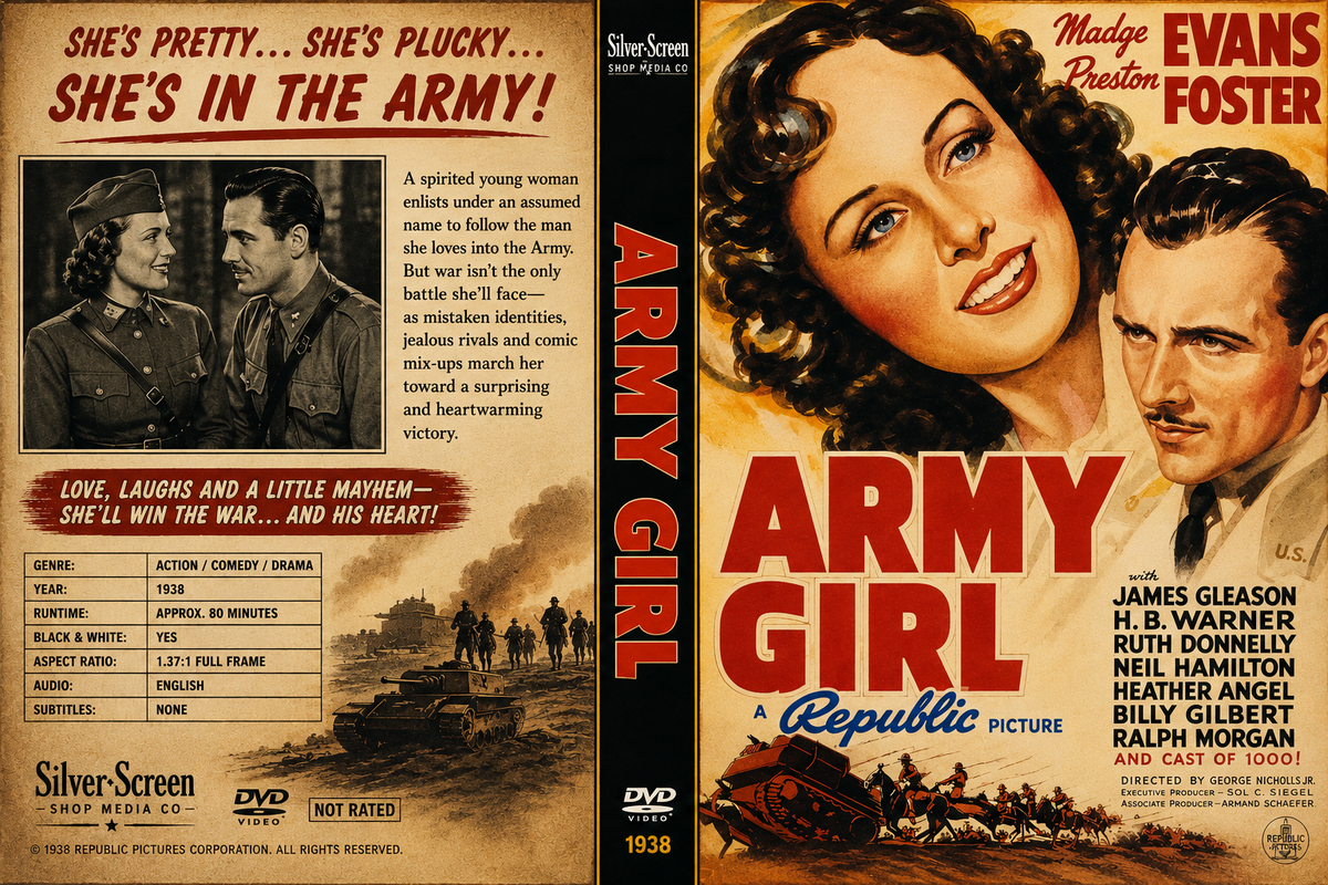 Army Girl (1938) Action Comedy Drama DVD Collector Edition