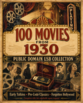 100 Public Domain Movies from 1930 on USB – Pre-Code Classic Hollywood Films