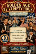 Golden Age TV Variety Hour 40 Episodes Classic Comedy Music DVD Public Domain