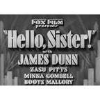 Hello, Sister! (1933) Pre-Code Drama DVD Collector Edition