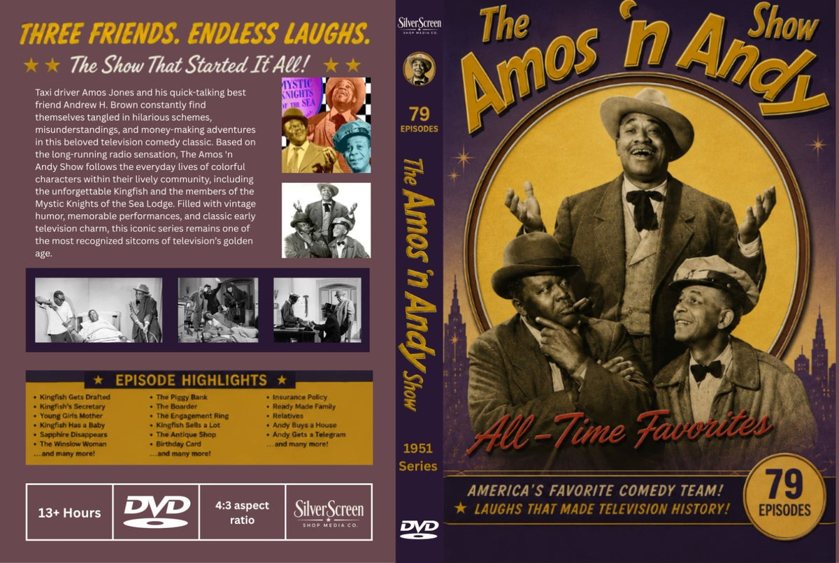 The Amos 'n Andy Show 1951 Classic Comedy TV Collectors DVD –79 Rare Episodes