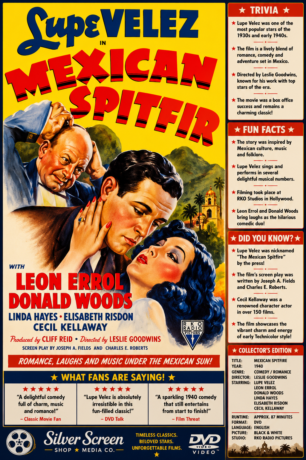 Mexican Spitfire Out West (1940) Comedy DVD Collector Edition