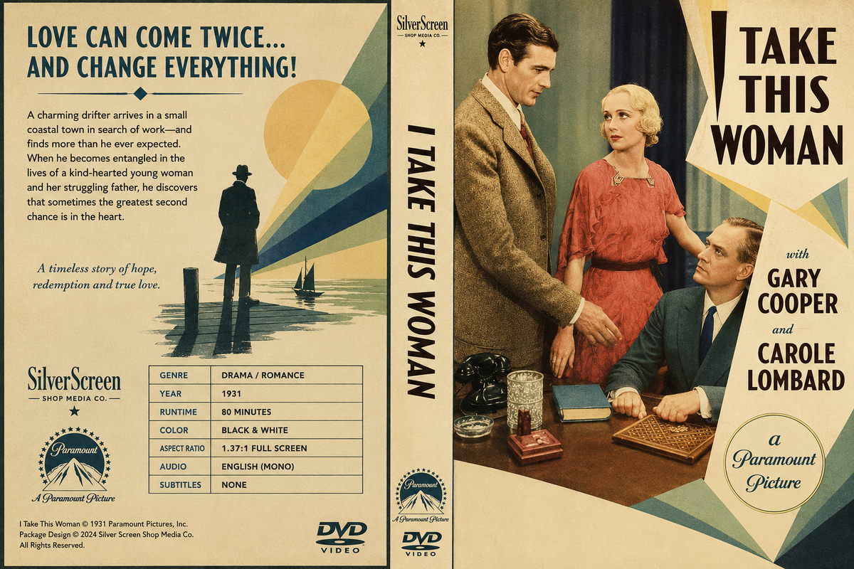 I Take This Woman (1931) Pre-Code Romantic Drama DVD Collector Edition
