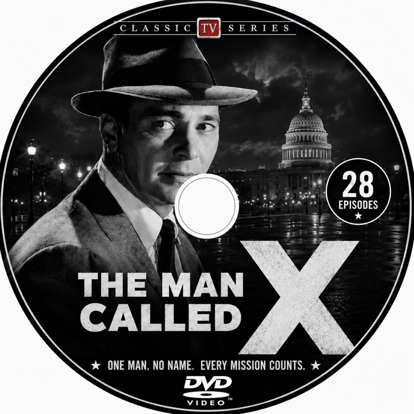 The Man Called X (1956) Spy Drama TV DVD – 28 Episodes - Collector's Edition