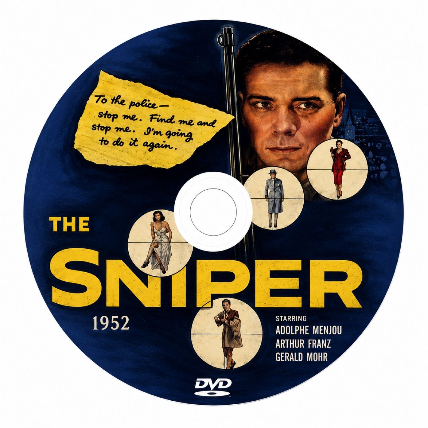 The Sniper (1952) Film Noir Crime Thriller DVD Collector Edition