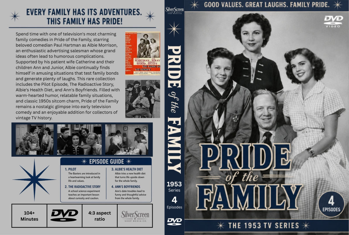 Pride of the Family (1953) 4 Rare Episodes on DVD - Collectors Edition