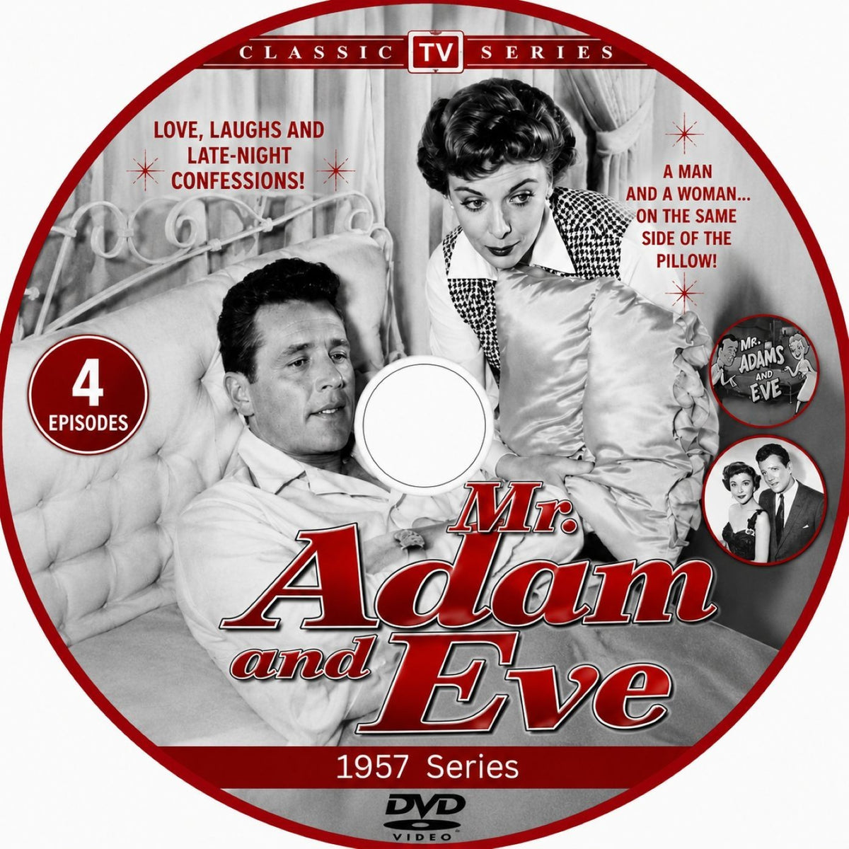 Mr. Adam and Eve (1957) – 4 RARE CLASSIC TV EPISODES ON DVD - Collectors Edition