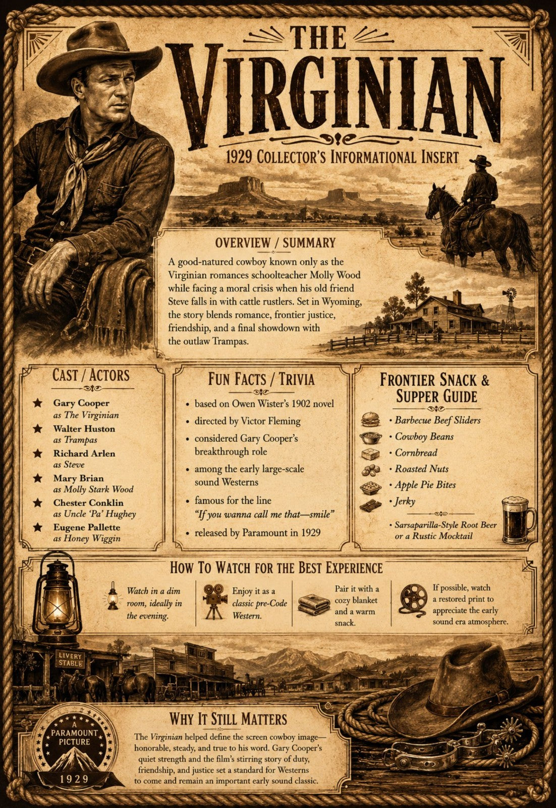 The Virginian (1929) Pre-Code Western DVD Collector Edition