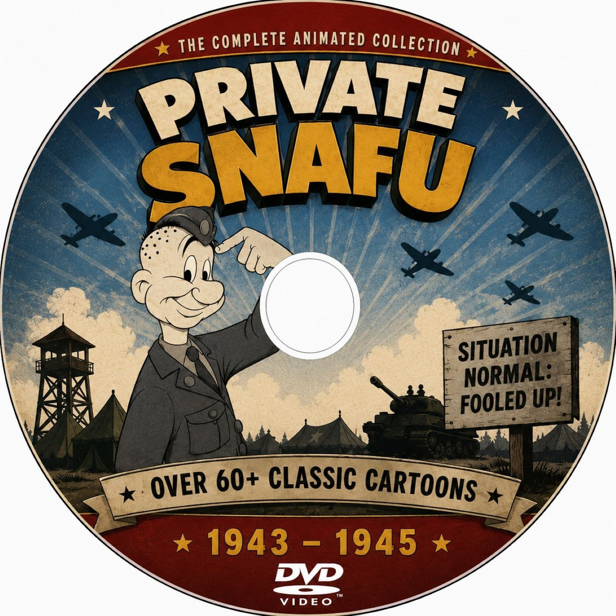 Private Snafu World War II Cartoons DVD Complete WWII Animated Shorts