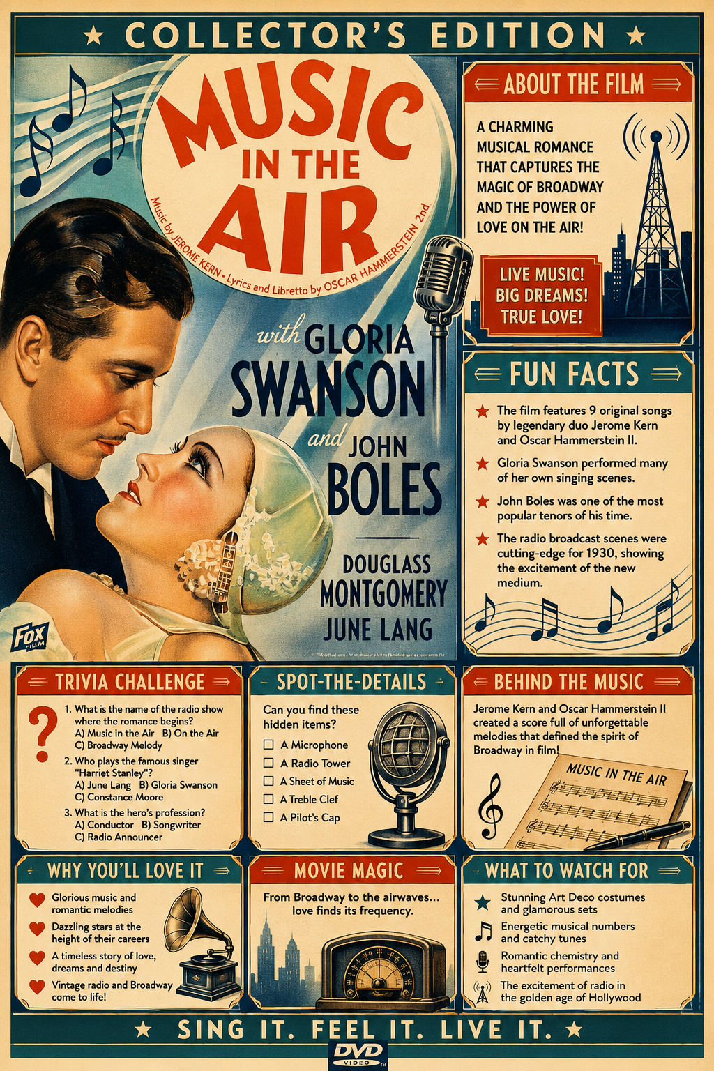 Music in the Air (1934) Musical Romance DVD – Collector's Edition