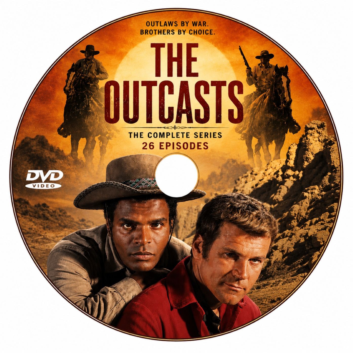 The Outcasts (1967) Classic TV DVD 26 Episodes Western Action Drama Series
