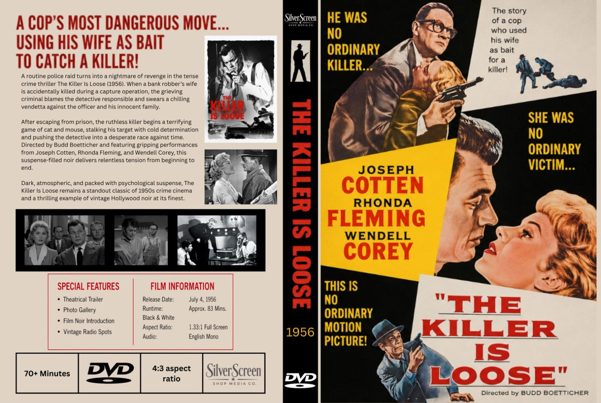 The Killer Is Loose (1956) Film Noir Thriller DVD Collector Edition