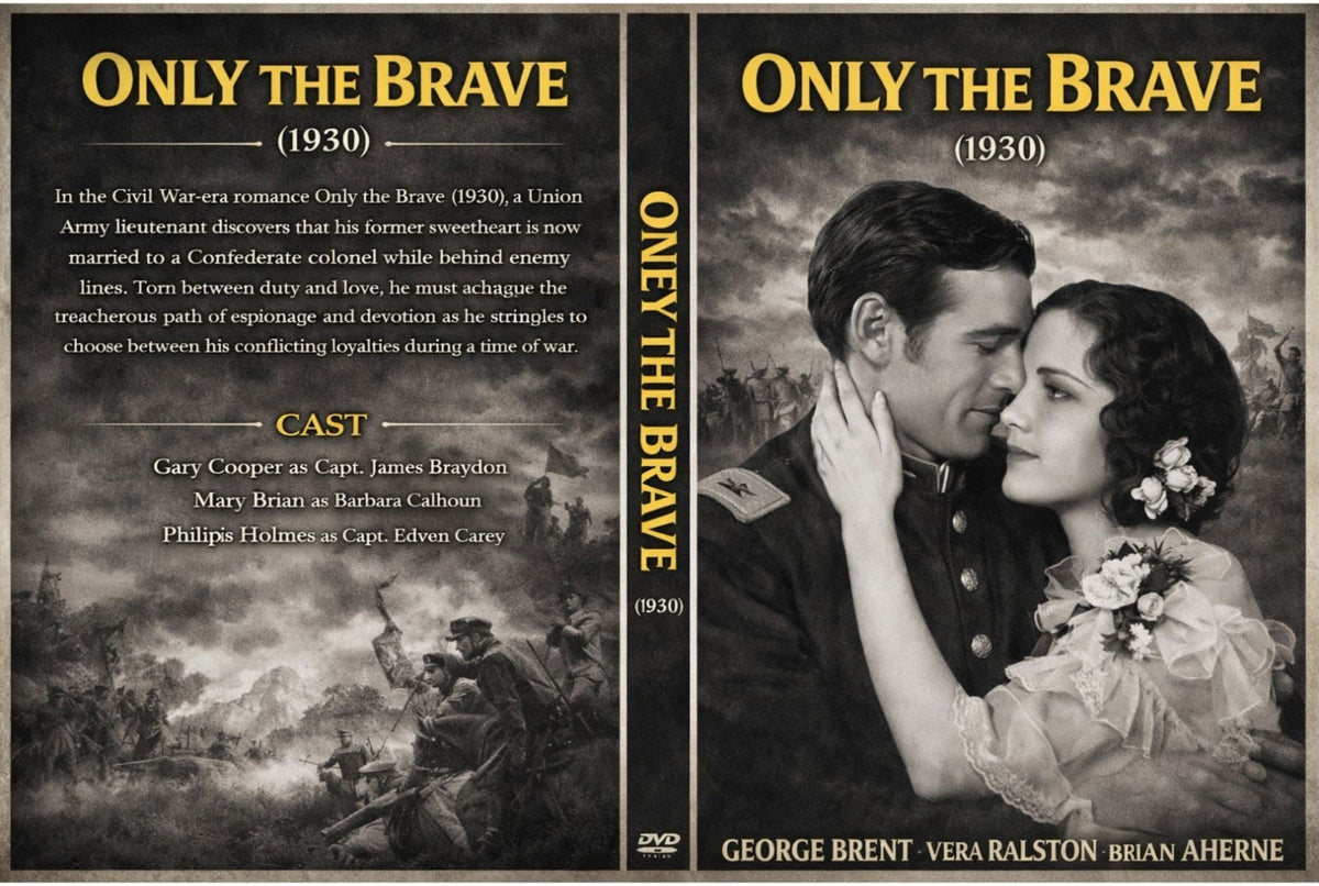 Only the Brave (1930) Western War Drama DVD Collector Edition