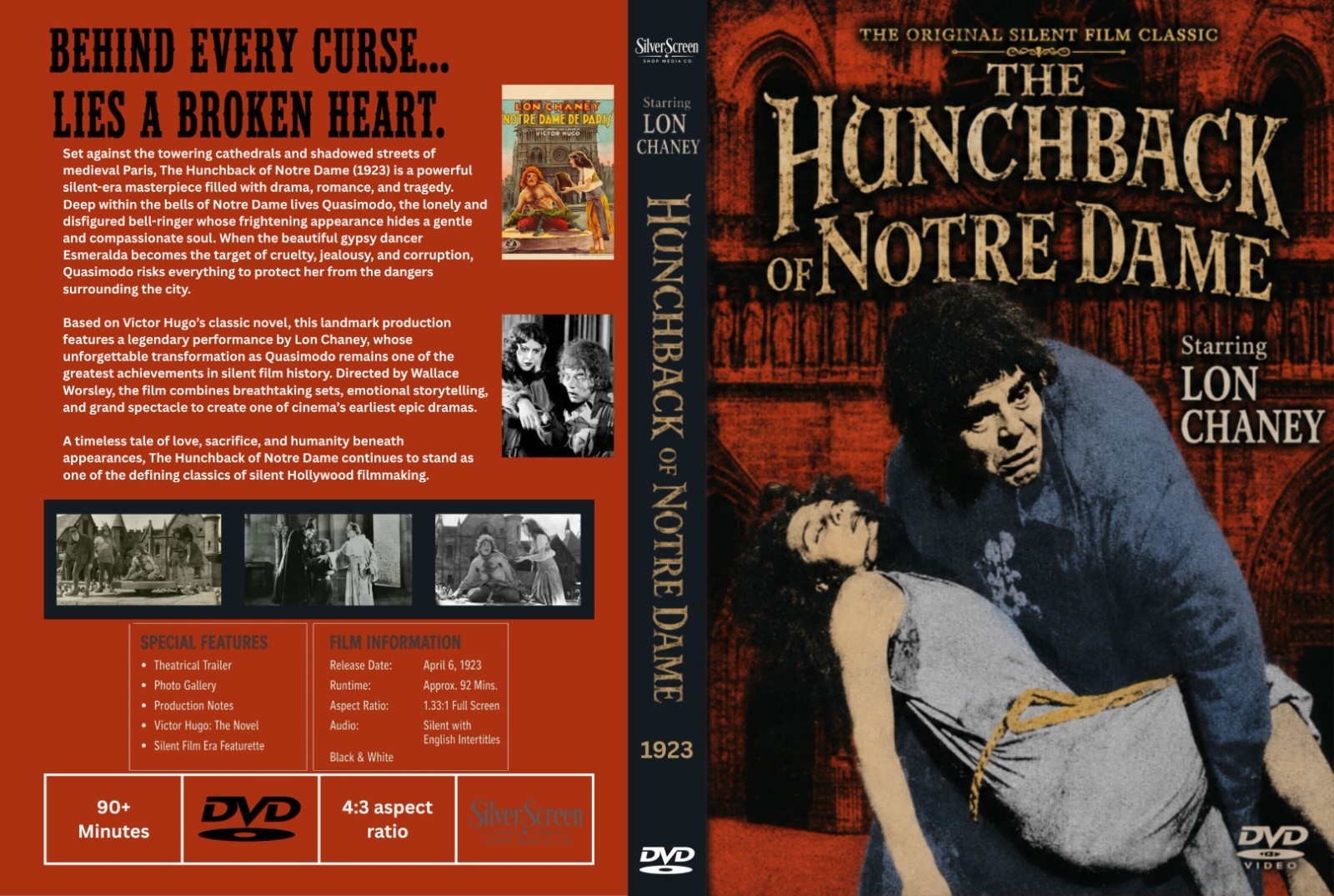 The Hunchback of Notre Dame (1923) Silent Historical Drama DVD Collector Edition
