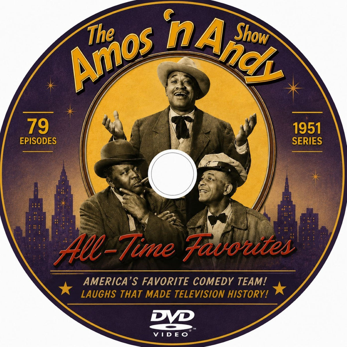 The Amos 'n Andy Show 1951 Classic Comedy TV Collectors DVD –79 Rare Episodes