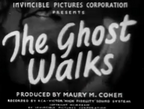 The Ghost Walks (1934) Mystery Horror DVD Collector Edition