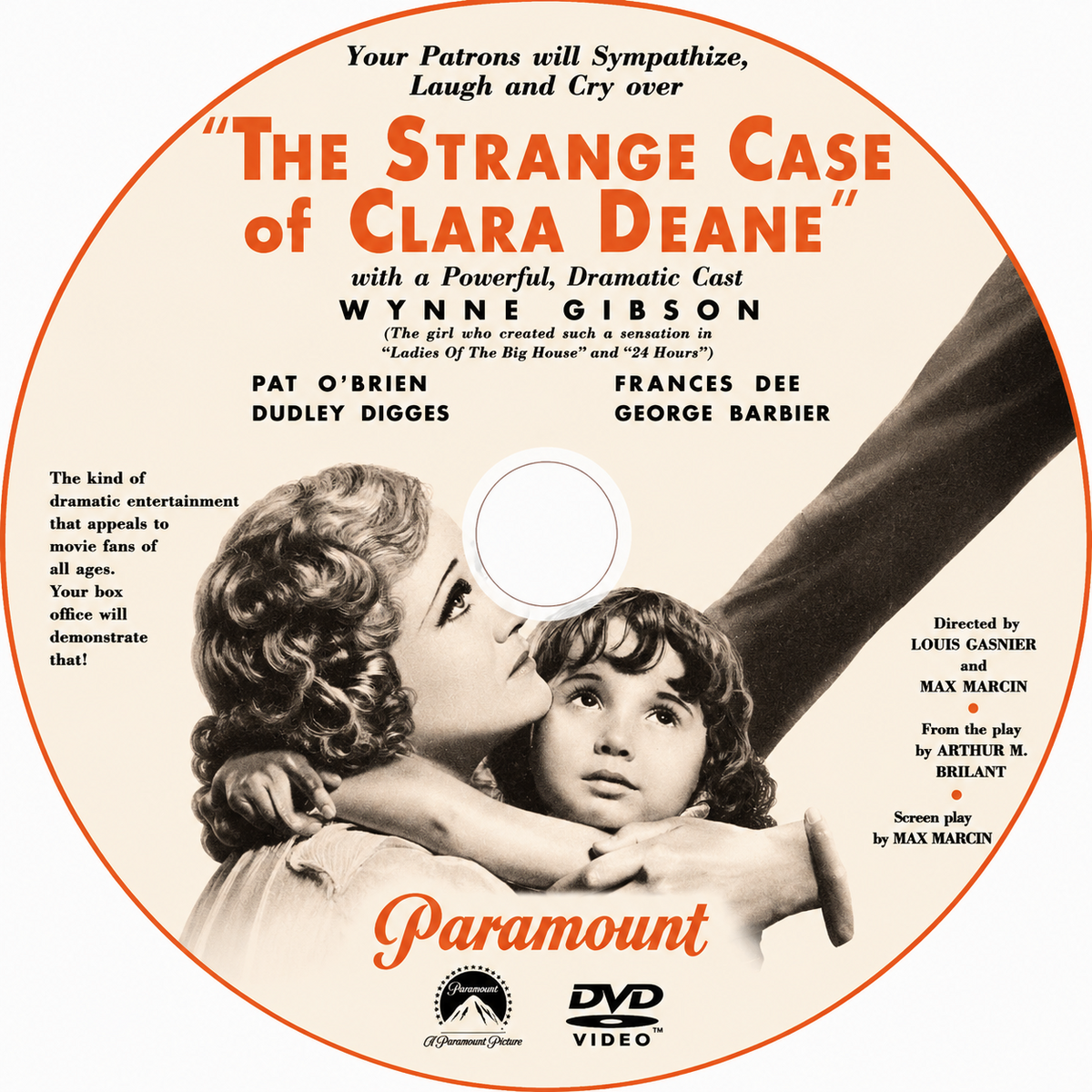The Strange Case of Clara Deane (1932) Crime Drama DVD Collector Edition