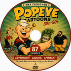 Popeye Classic Cartoons DVD 87 Theatrical Shorts 1930s 1940s Animation