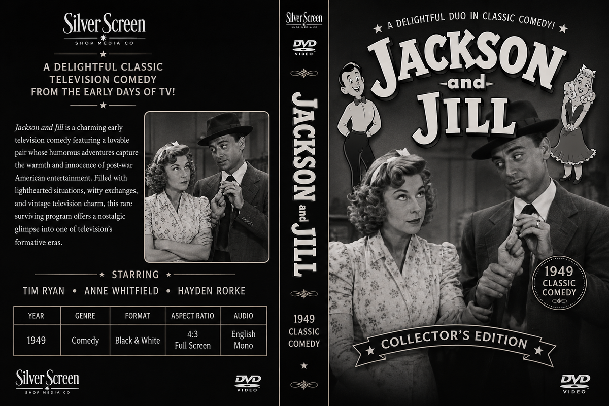 Jackson and Jill 1949 3 Rare Classic TV Episodes On DVD Collector Edition