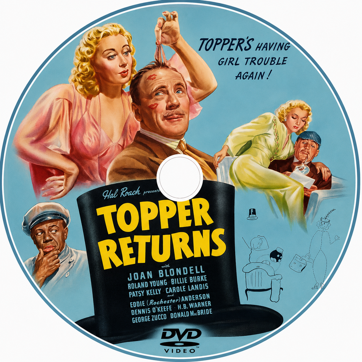 Topper Returns (1941) Comedy Fantasy Mystery DVD Collector Edition