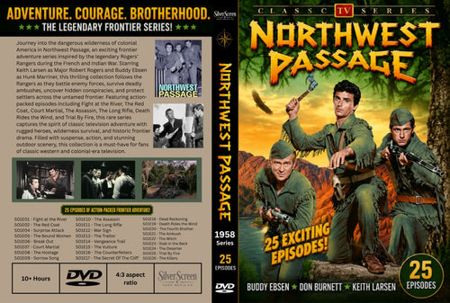 Northwest Passage (1958) Classic TV 25 Episodes on DVD - Collectors Edition