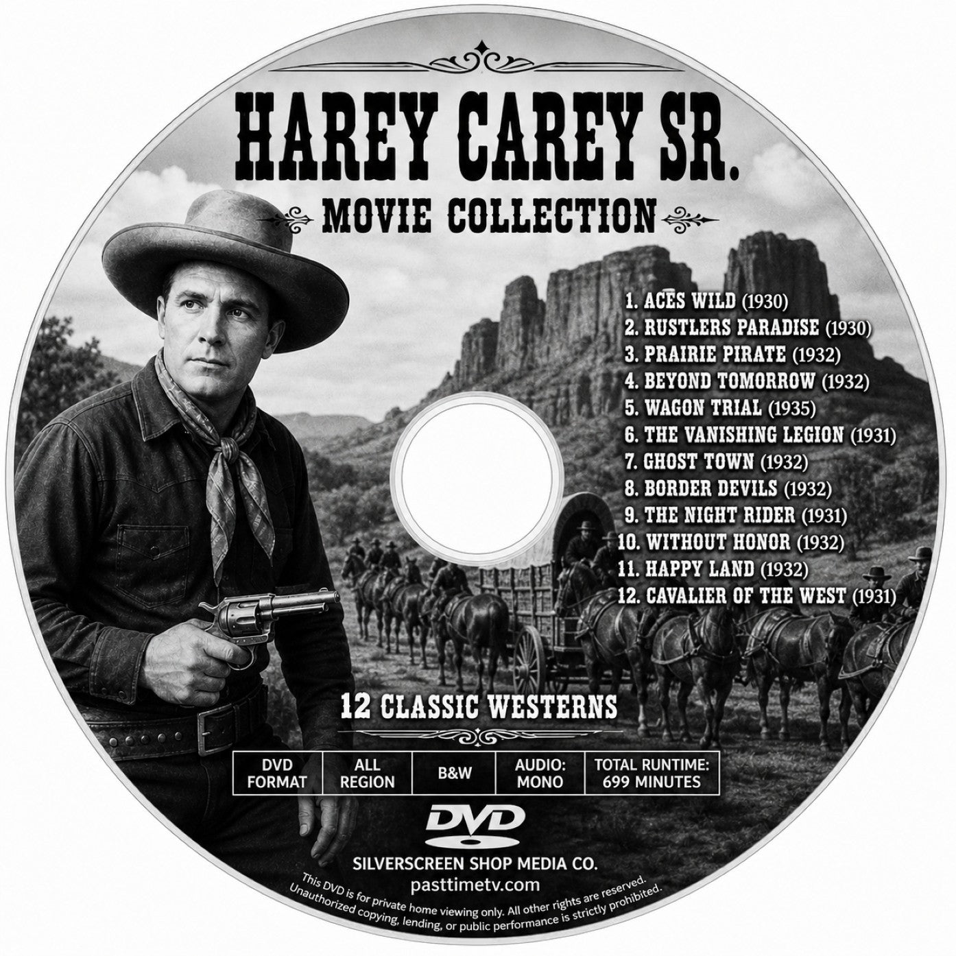 Harry Carey Sr. (1936–1937) – 11 RARE CLASSIC MOVIES ON DVD