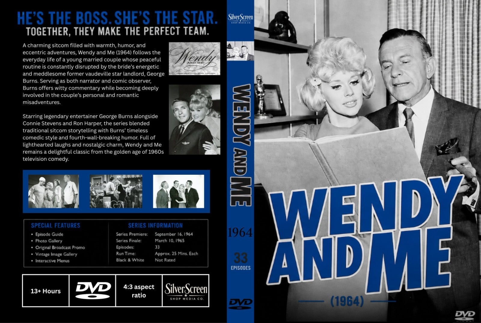 Wendy and Me (1964) Comedy TV DVD – 33 Episodes – George Burns - Collectors ED