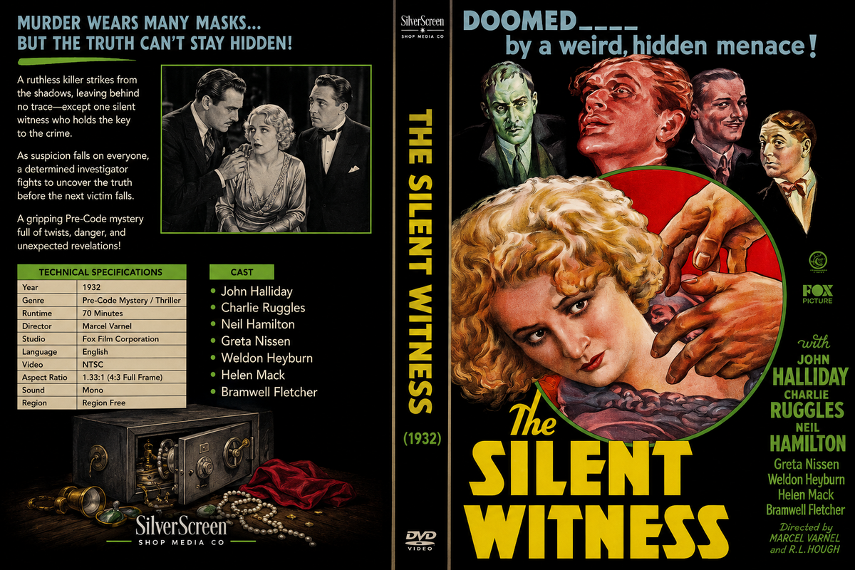 The Silent Witness (1932) Pre-Code Mystery Drama DVD Collector Edition