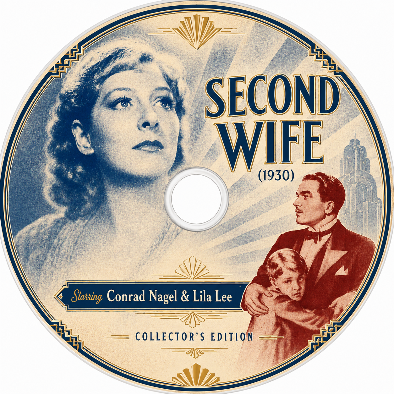Second Wife 1930 DVD Conrad Nagel Lila Lee Rare Pre-Code Classic Drama Movie.