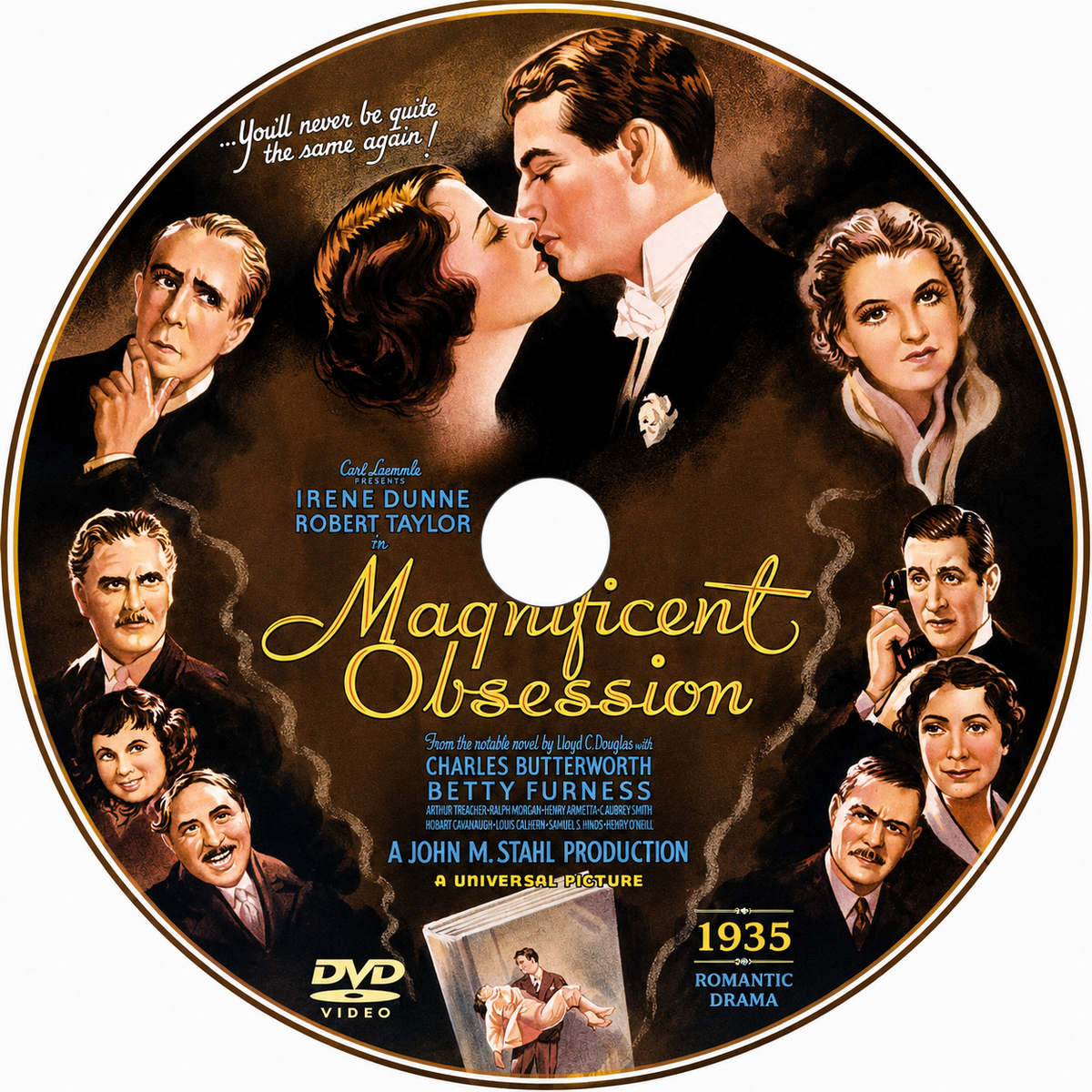 Magnificent Obsession 1935 Drama Romance Film DVD With Cover Art