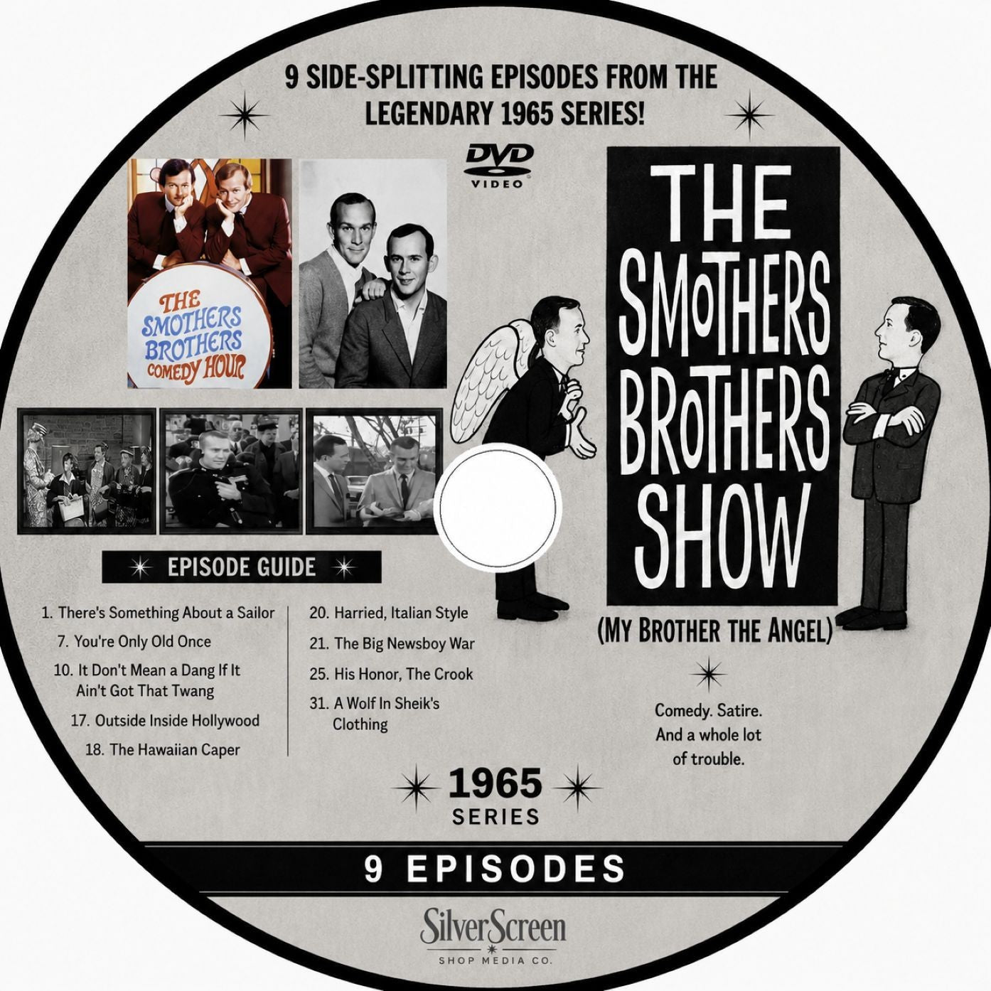 The Smothers Brothers Show AKA My Brother the Angel (1965) 9 Rare Episodes DVD