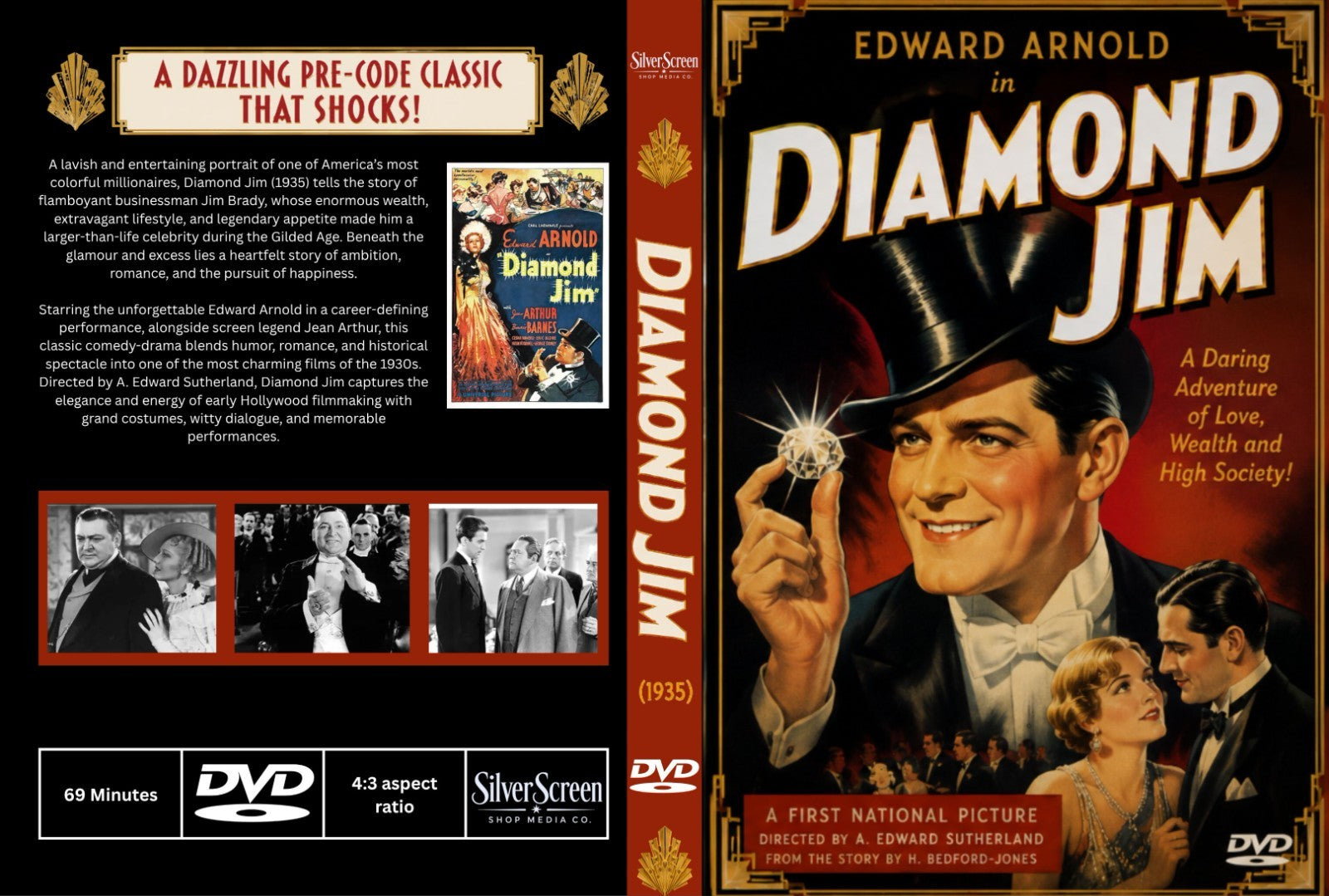 Diamond Jim (1935) Biography Drama DVD Collector Edition