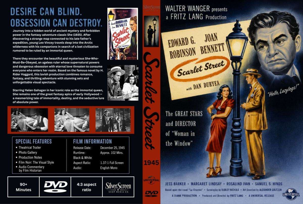 Scarlet Street (1945) Film Noir Crime Drama DVD Collector Edition
