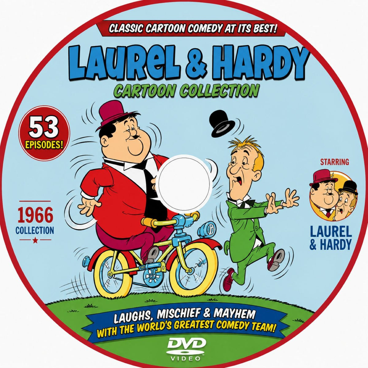 Laurel and Hardy Cartoon 1966 Animated Series DVD 53 Classic Cartoon Shorts