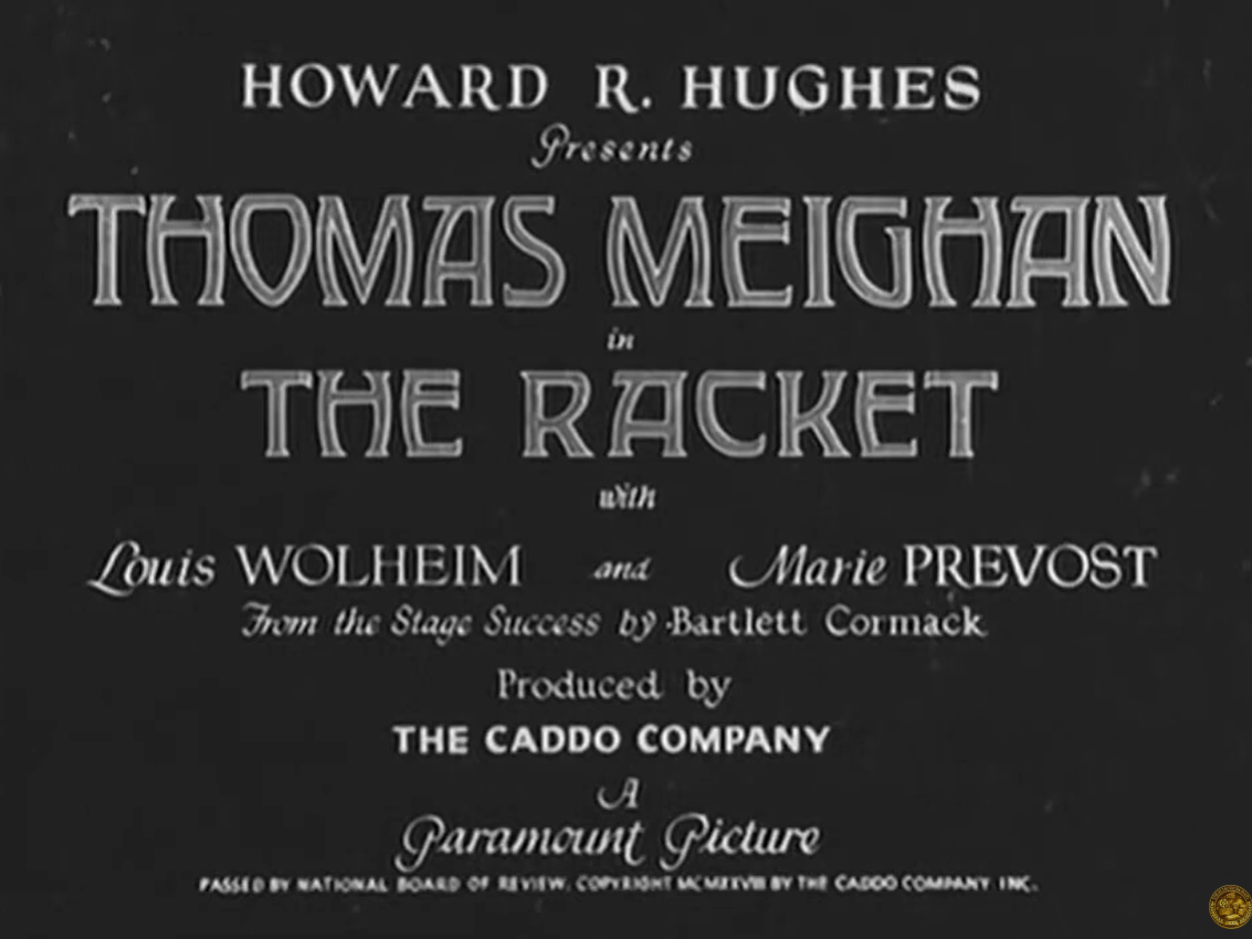 The Racket (1928) Silent Crime Drama DVD Collector Edition