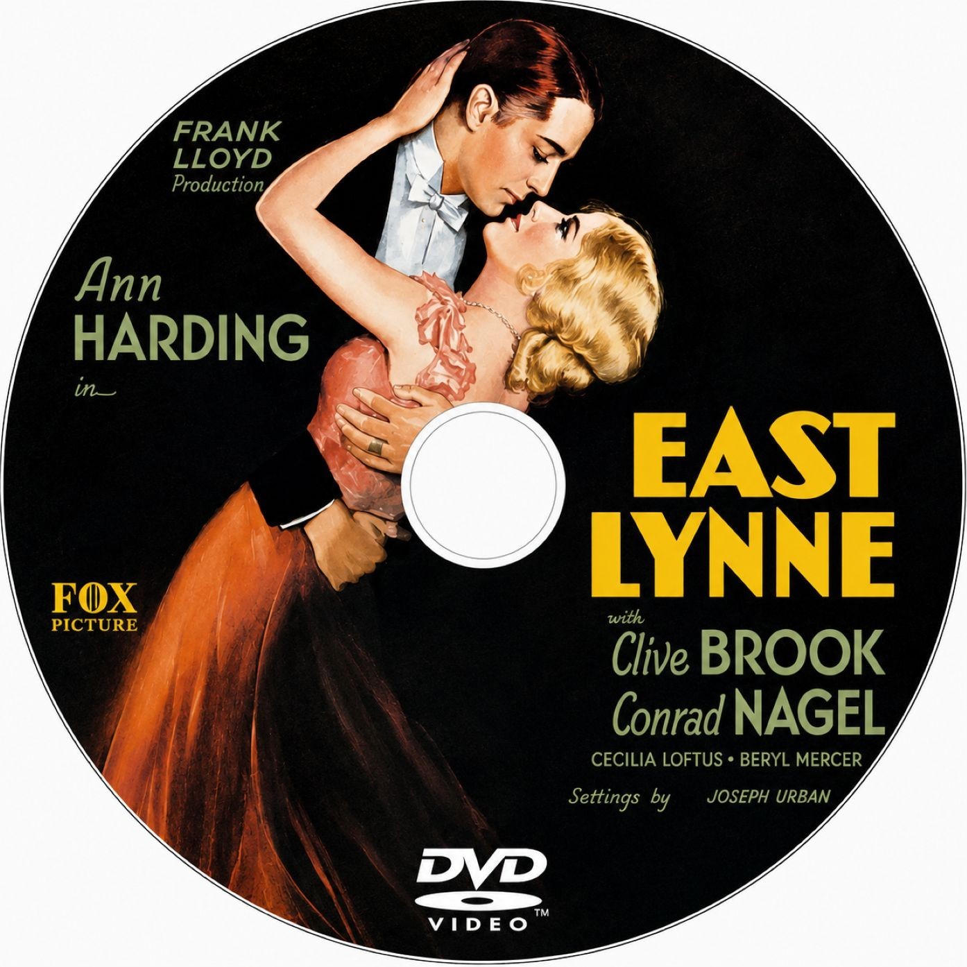 East Lynne 1931 Classic Drama Romance DVD With Cover Art