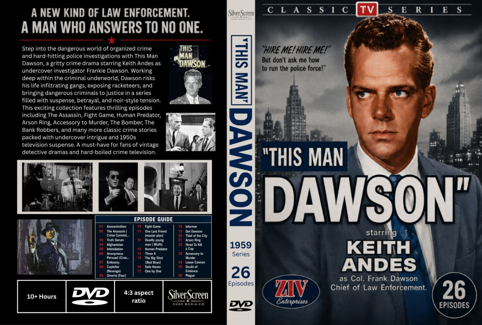 This Man Dawson (1959) Classic Military Police Tv - Collector DVD – 26 Episodes