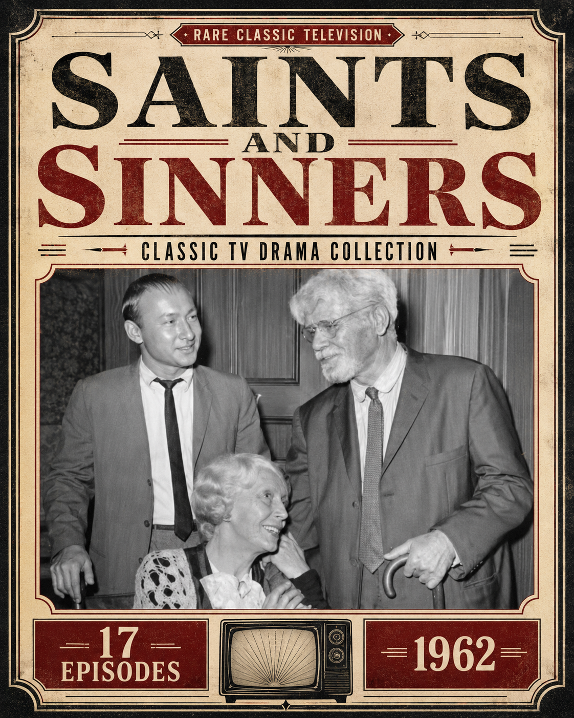 Saints and Sinners 1962 TV Series 17 Episodes Rare Classic Television Drama DVD