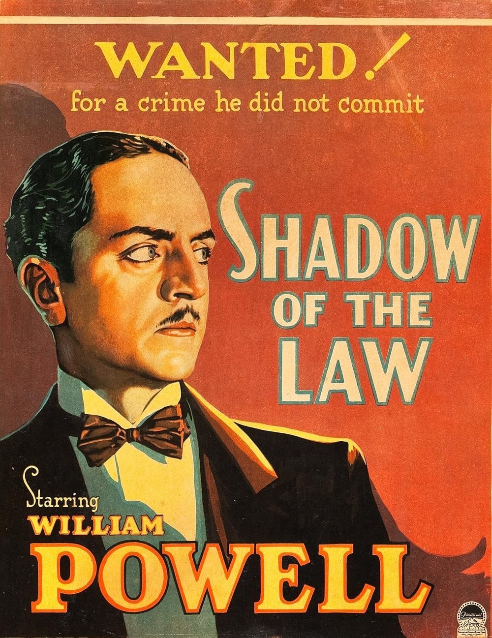 Shadow of the Law 1930 DVD William Powell Pre-Code Crime Drama Rare Film