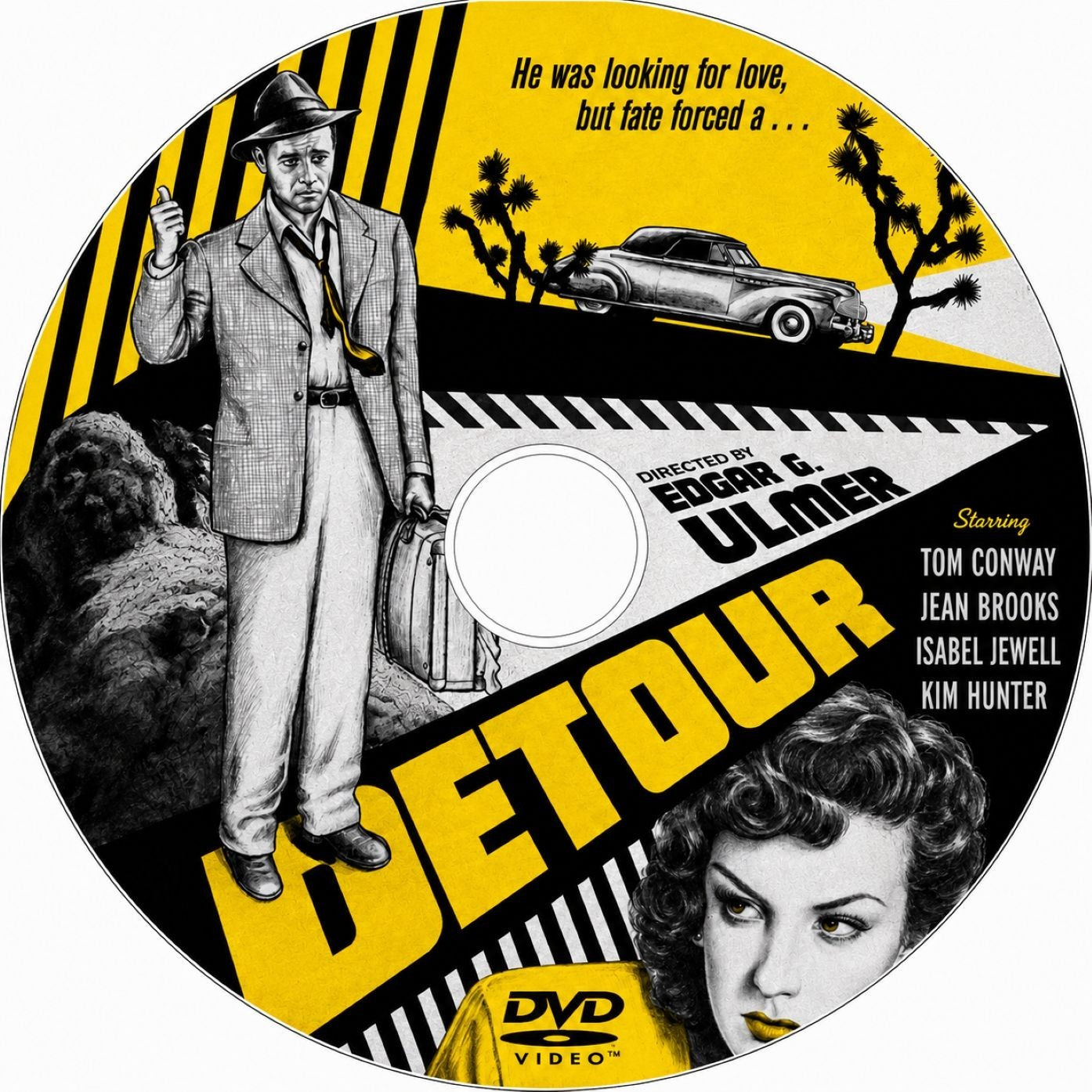 Detour (1945) Film Noir Crime Thriller DVD Collector Edition