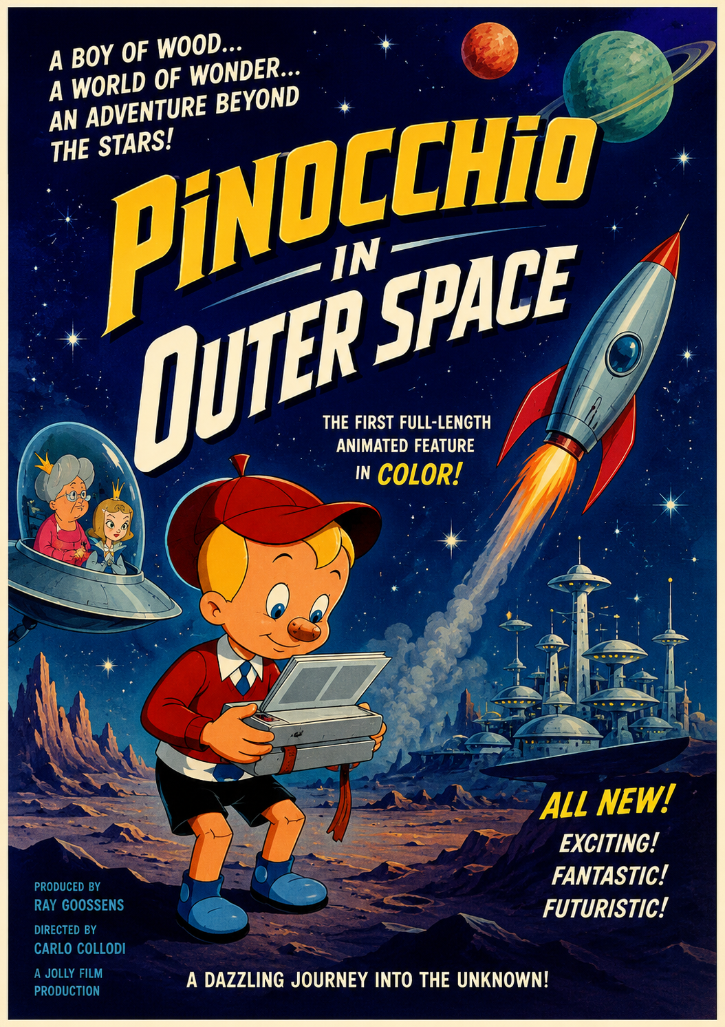 Pinocchio in Outer Space (1965) Animated Sci-Fi Adventure DVD Collector Edition
