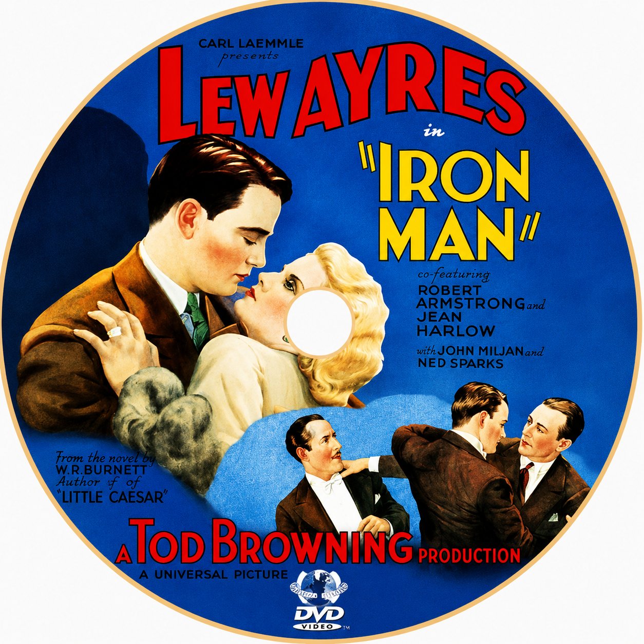 Iron Man 1931 Boxing Drama Film DVD With Cover Art Lew Ayres