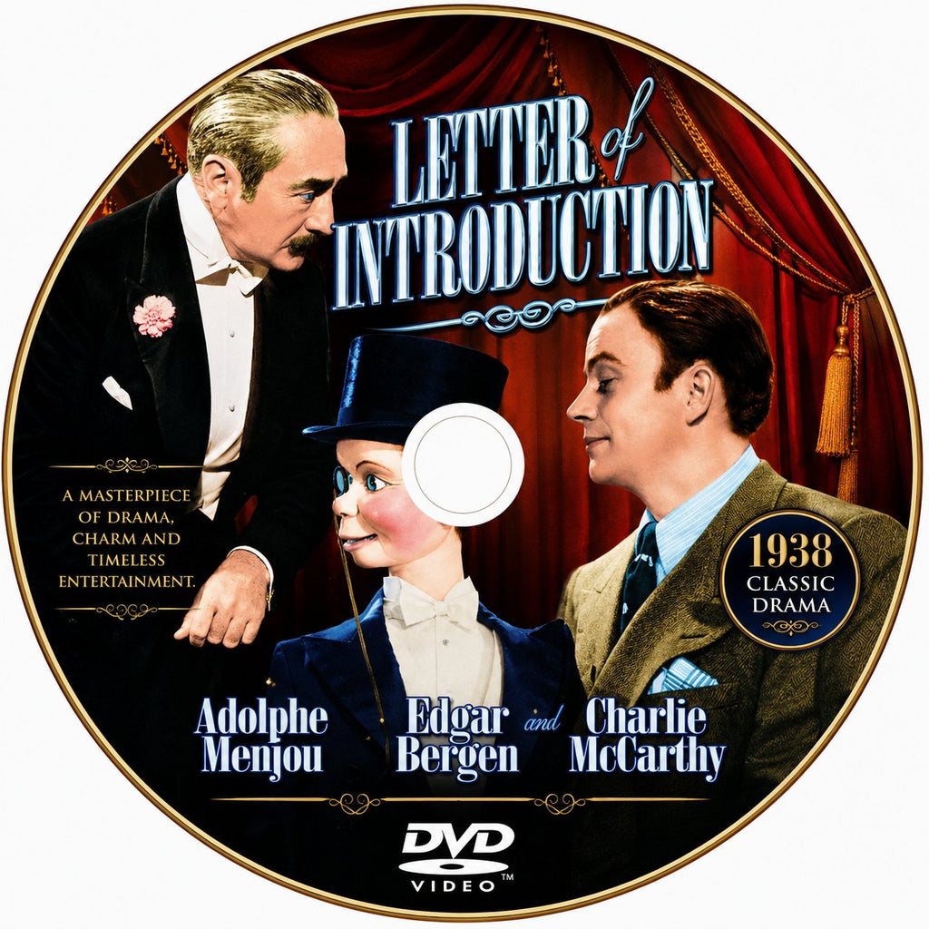 Letter of Introduction 1938 Rare Drama DVD Classic - Collectors Edition