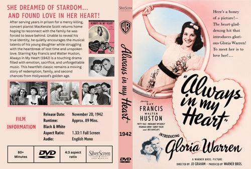 Always in My Heart 1942 Drama Romance DVD With Cover Art