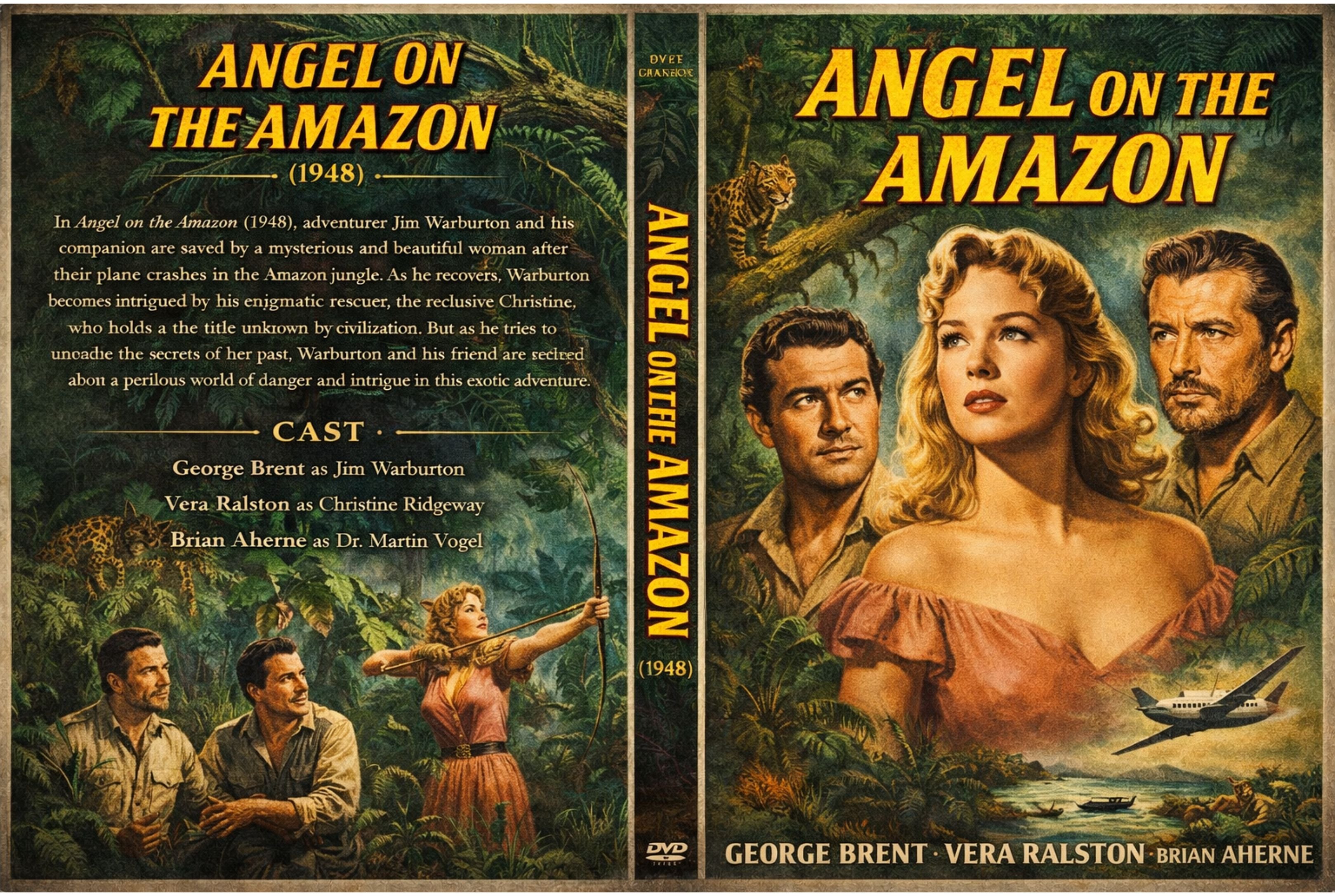 ANGEL ON THE AMAZON (1948) CLASSIC JUNGLE ADVENTURE DRAMA FILM ON DVD