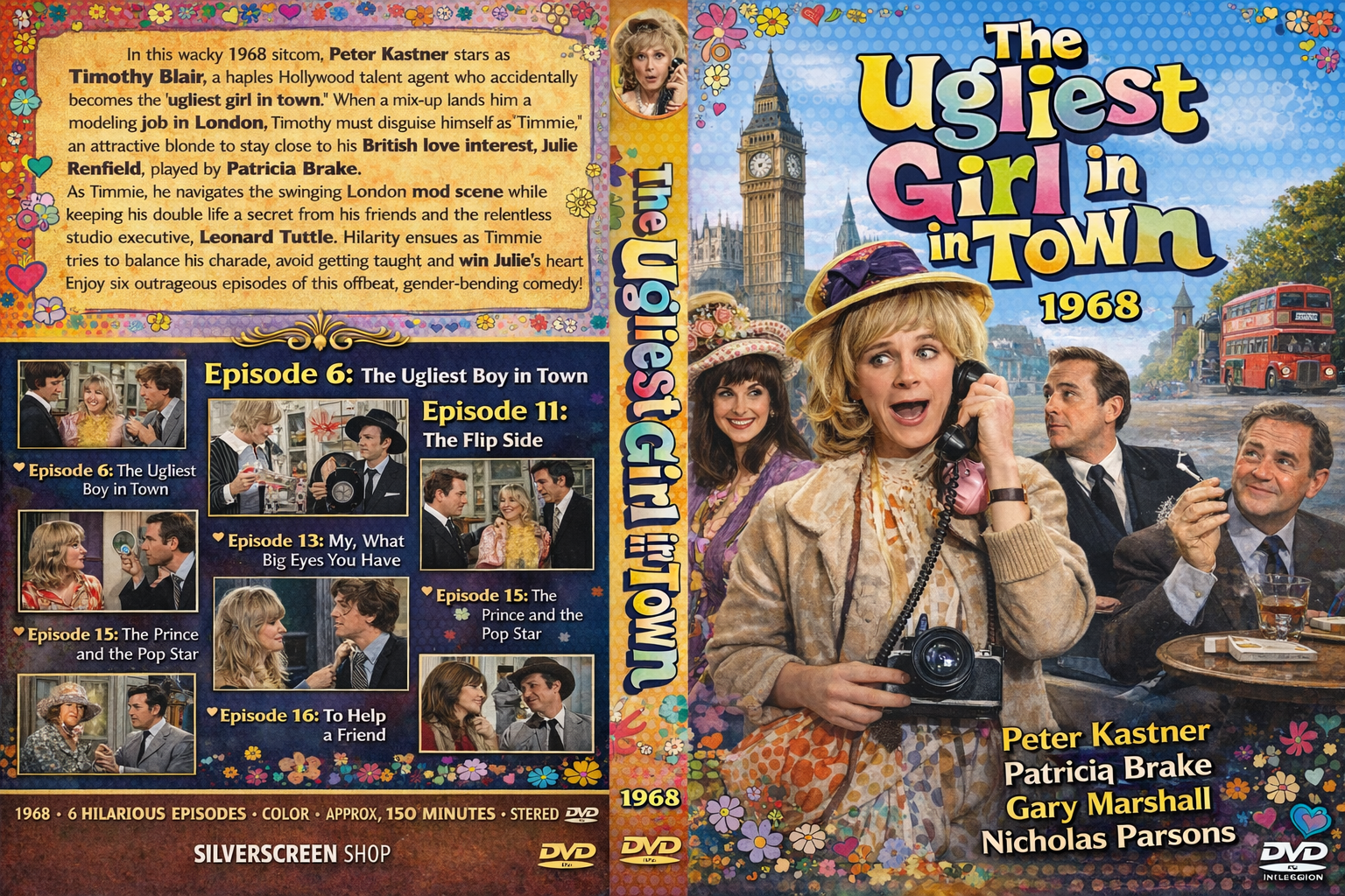 🎬 The Ugliest Girl in Town (1968)  6 Episodes on DVD – Rare Classic Comedy Series