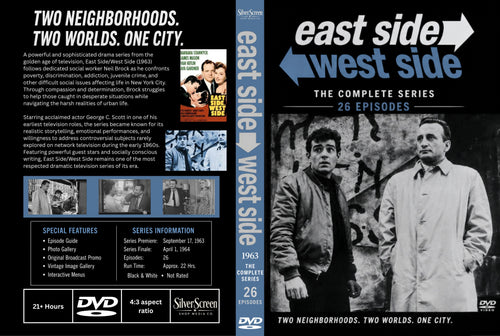East Side/West Side 1963 Classic TV Drama DVD 26 Episodes George C Scott