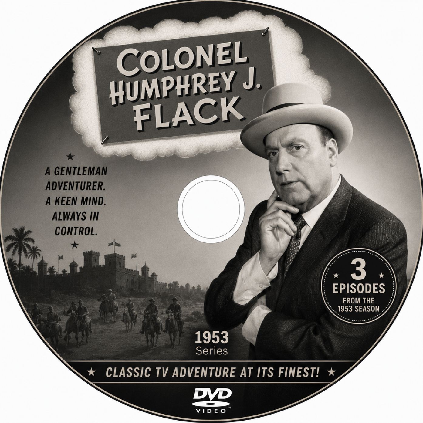 Colonel Humphrey Flack (1953) Classic TV Series DVD – 3 Rare Episodes