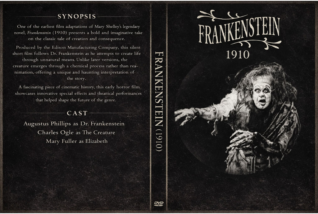 Frankenstein (1910) Silent Film - HD Restoration (DVD) w/ Case, Public Domain