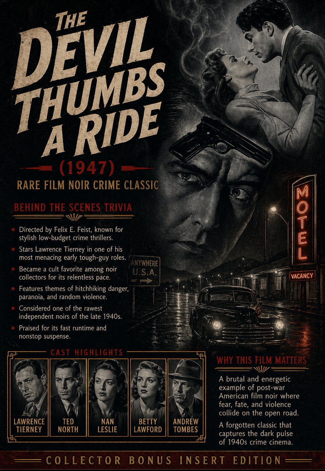 The Devil Thumbs a Ride 1947 Rare Film Noir Crime DVD Classic